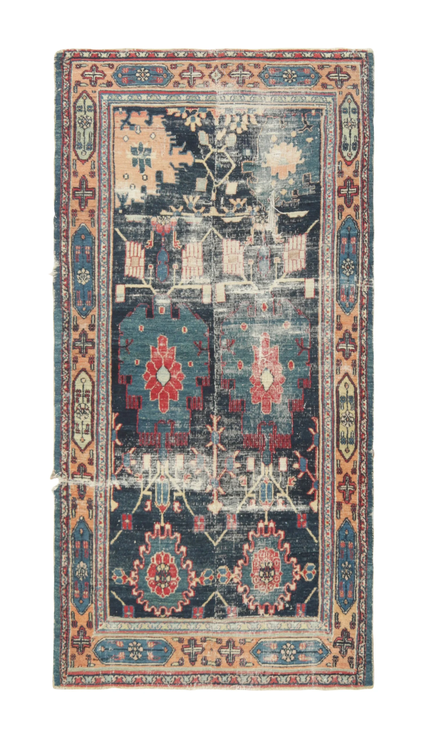 Antique Doroksh Geometric Runner Rug