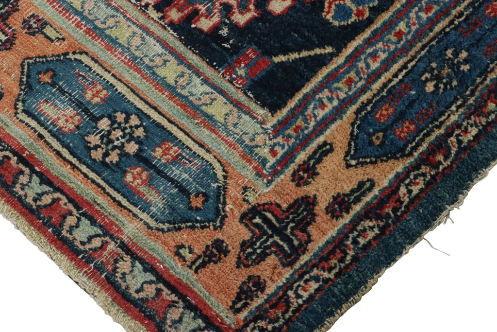 Antique Doroksh Geometric Runner Rug