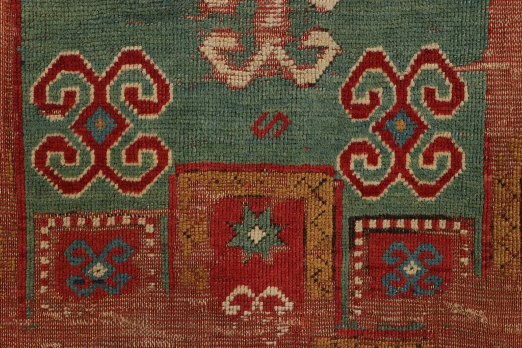 Antique Kazak Medallion Tribal Rug