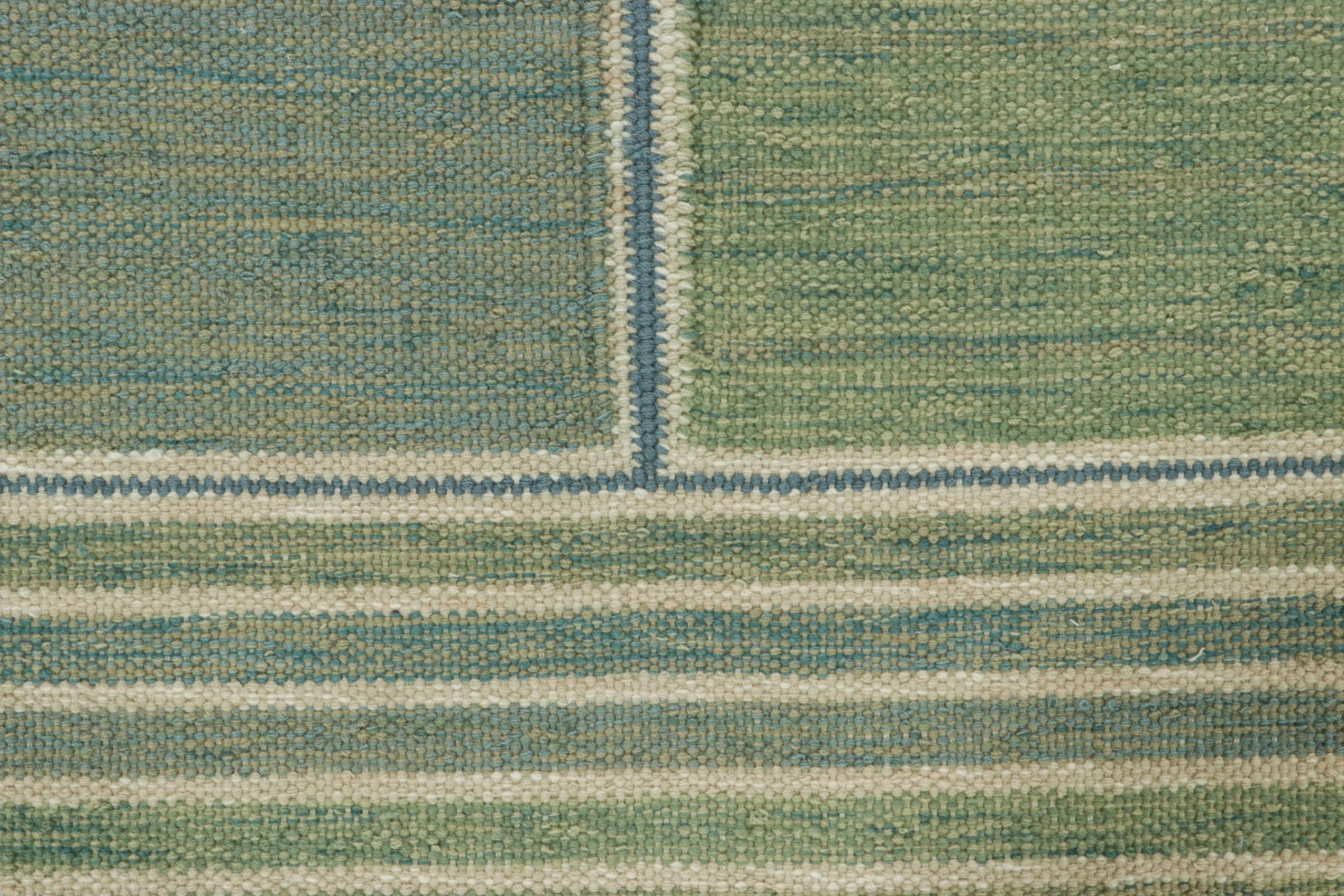 Vintage Heriz Striped Kilim