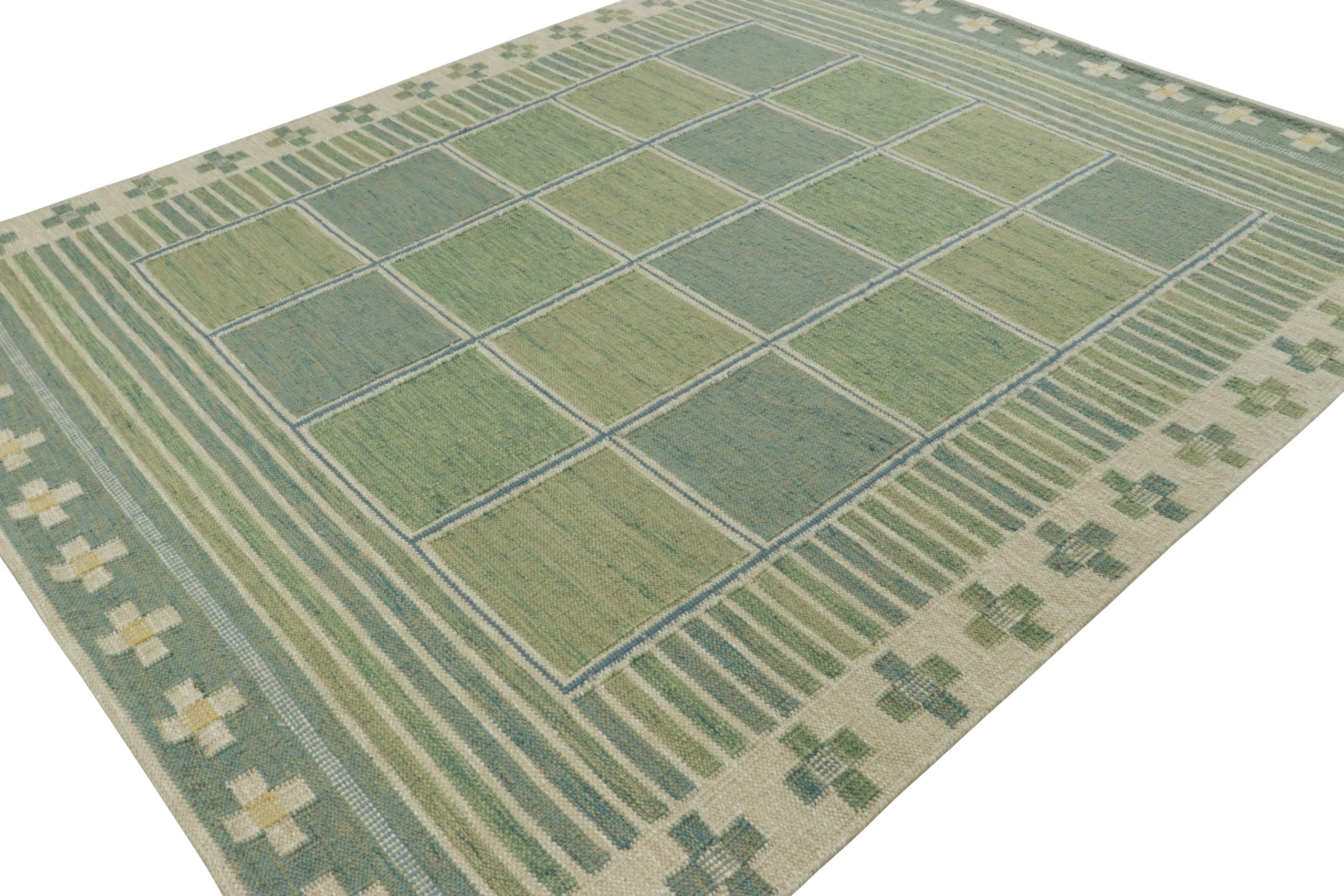 Vintage Heriz Striped Kilim