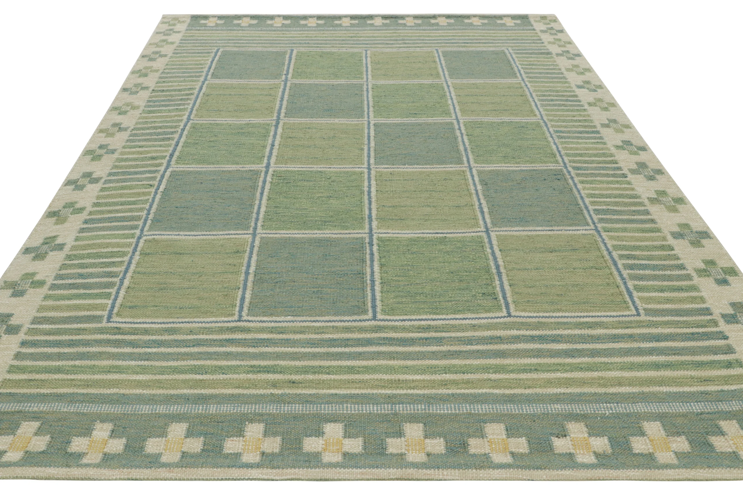 Vintage Heriz Striped Kilim