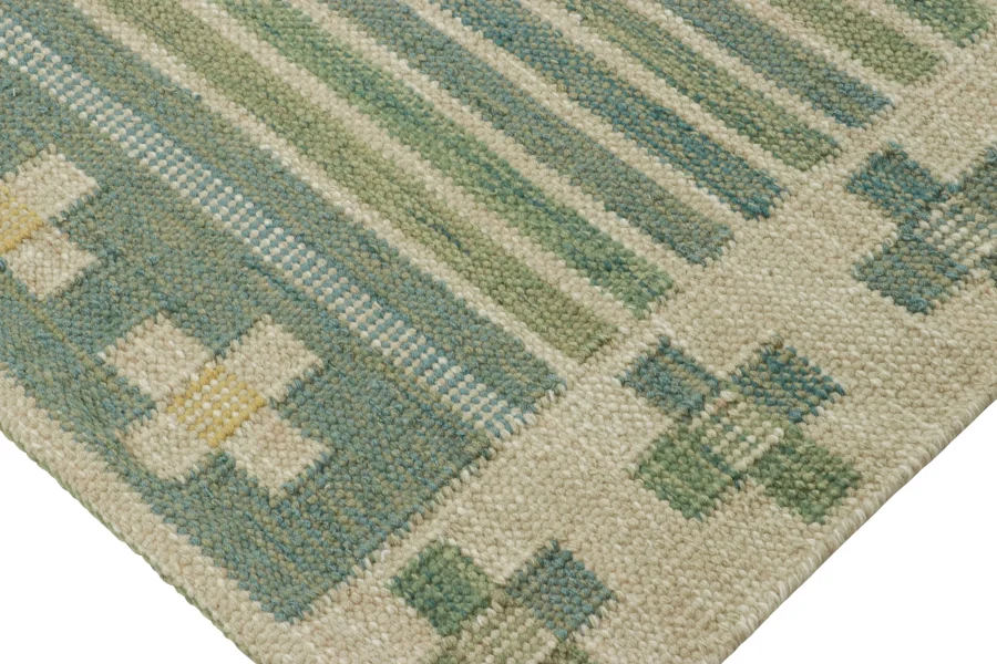 Vintage Heriz Striped Kilim