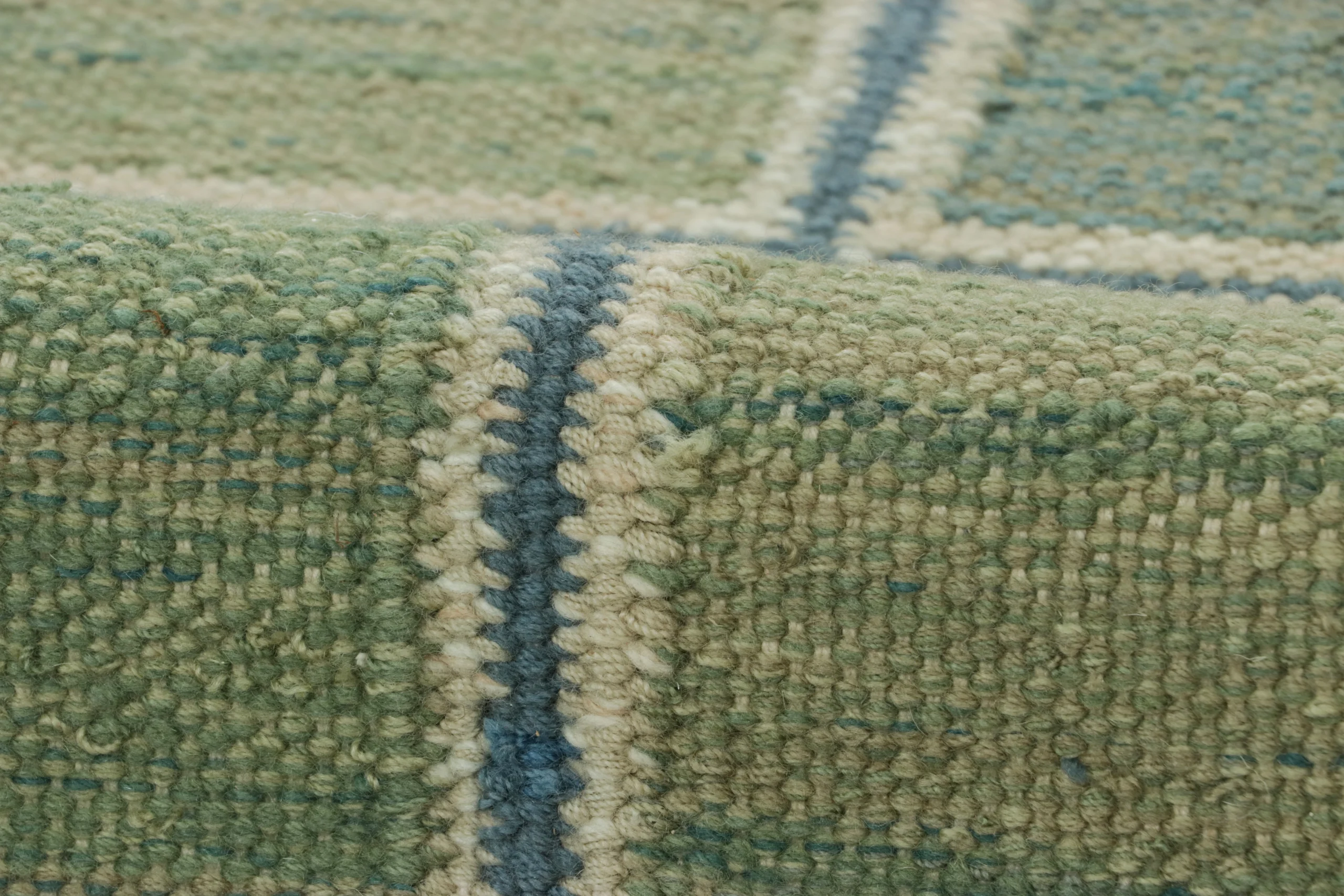 Vintage Heriz Striped Kilim