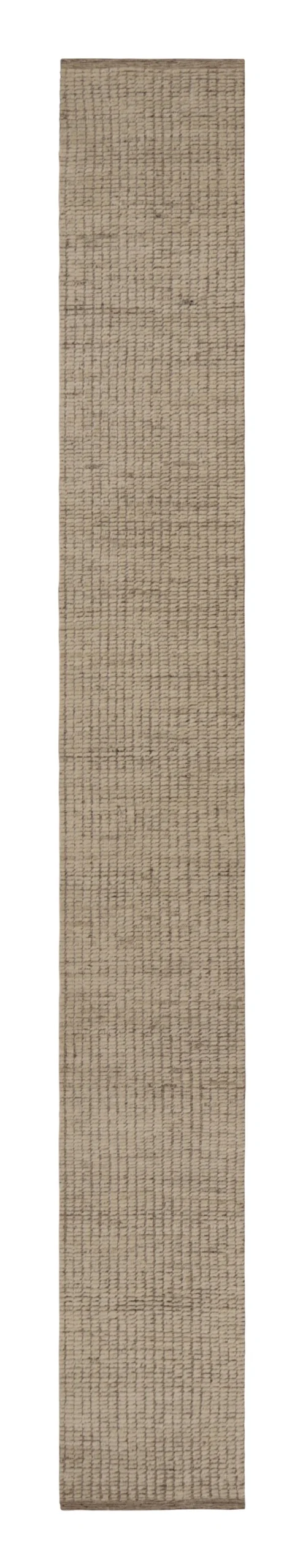 Modern Textural Geometric Runner Rug