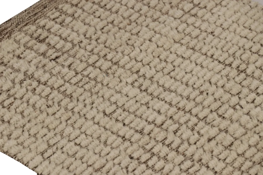 Modern Textural Geometric Runner Rug