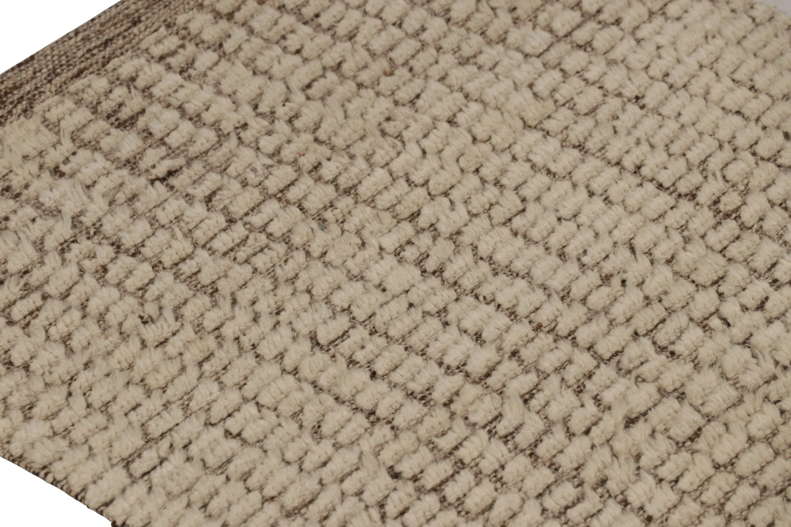 Modern Textural Geometric Runner Rug