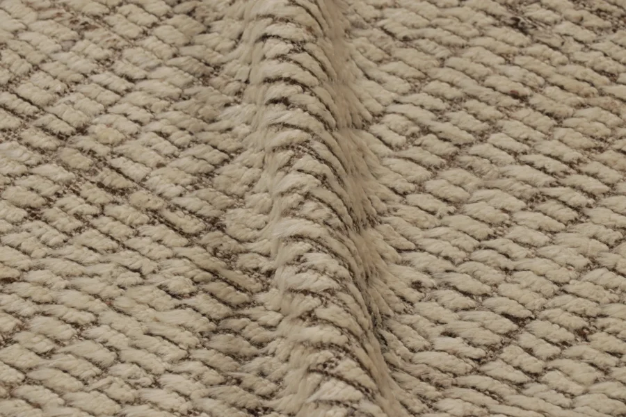 Modern Textural Geometric Runner Rug