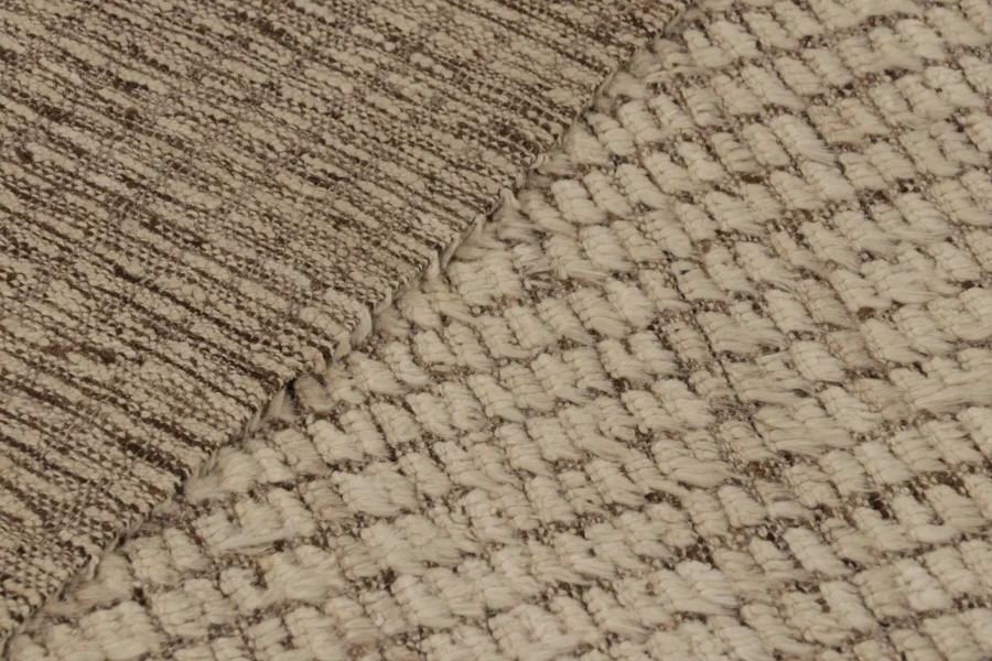 Modern Textural Geometric Runner Rug