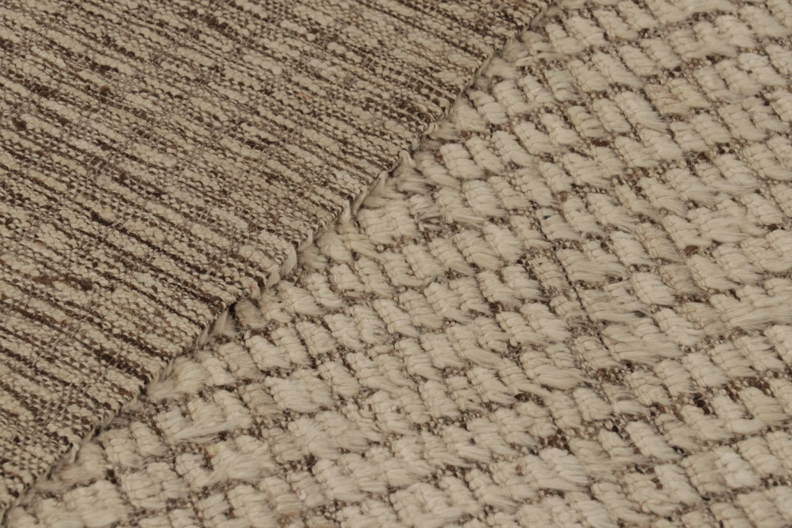 Modern Textural Geometric Runner Rug