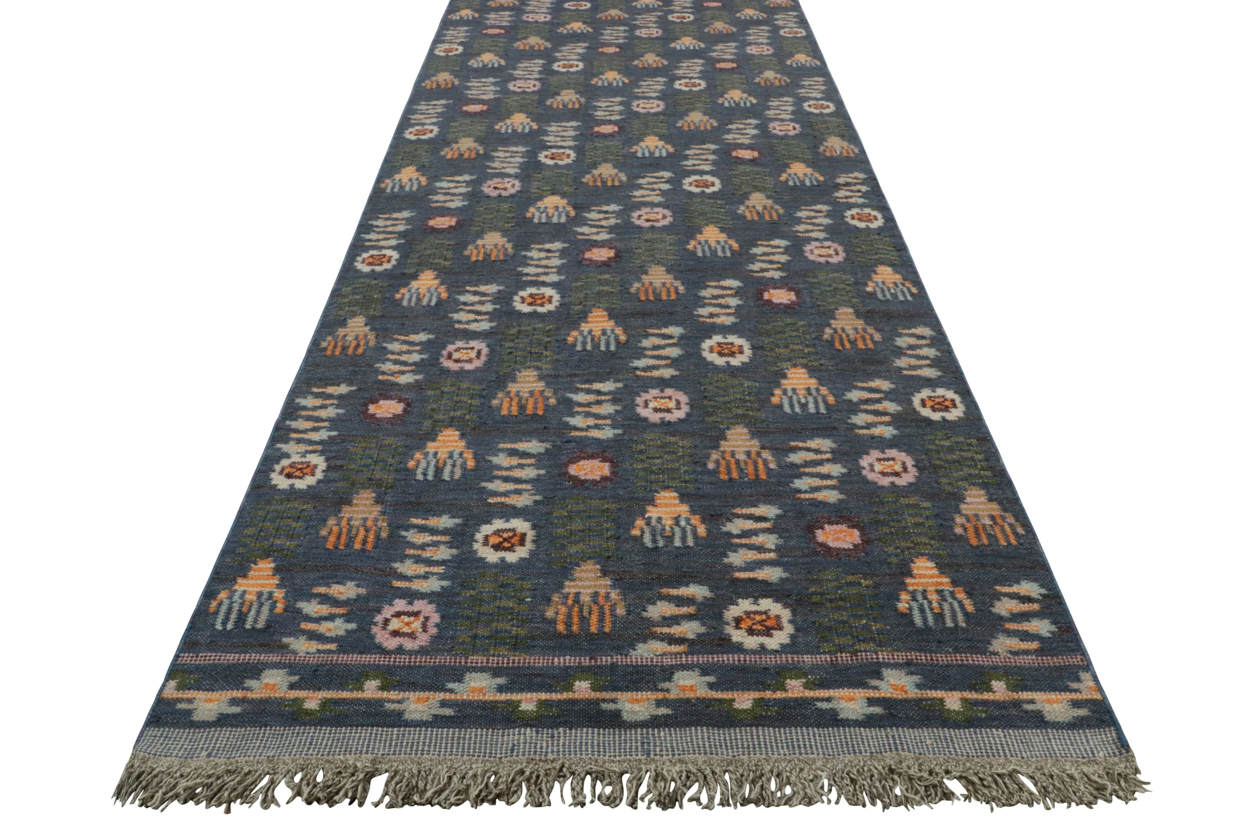 Modern Extra-Long Custom Scandinavian Runner Flatweave
