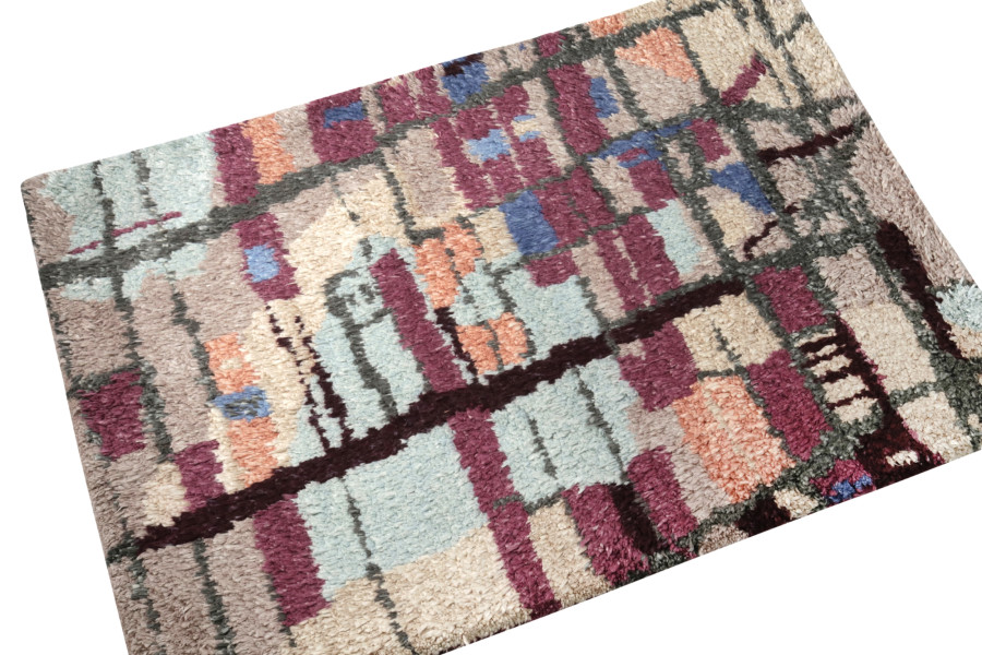 Modern Custom Moroccan Rug Sample