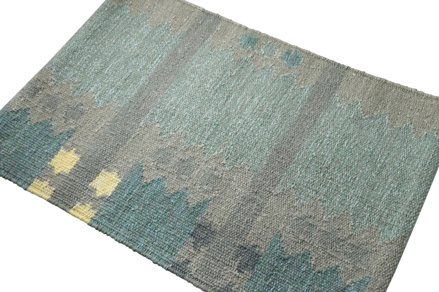 Swedish Flatweave Custom Rug Sample, Geometric