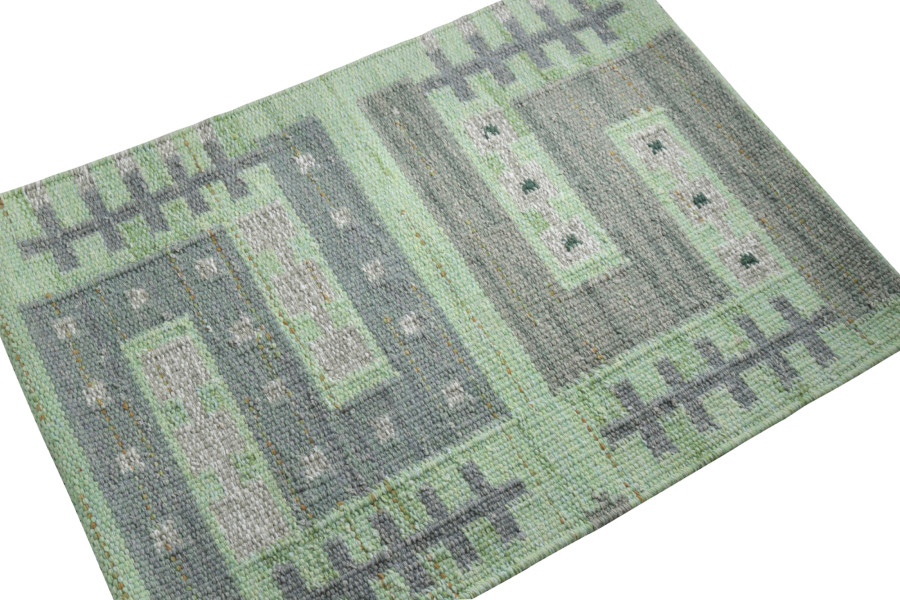 Swedish Flatweave Custom Rug Sample, Geometric