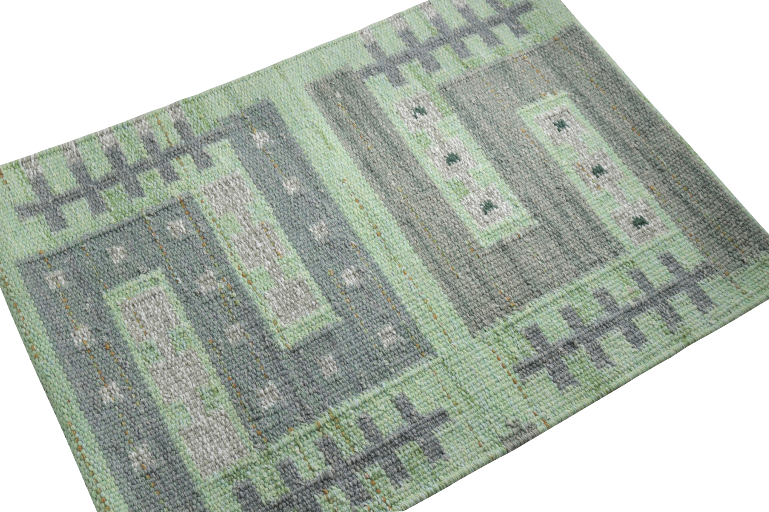 Swedish Flatweave Custom Rug Sample, Geometric
