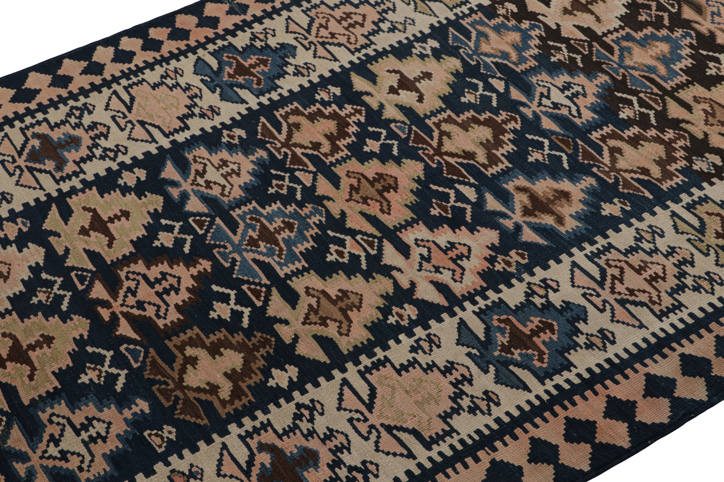 Antique Agra rug with Geometric Patterns