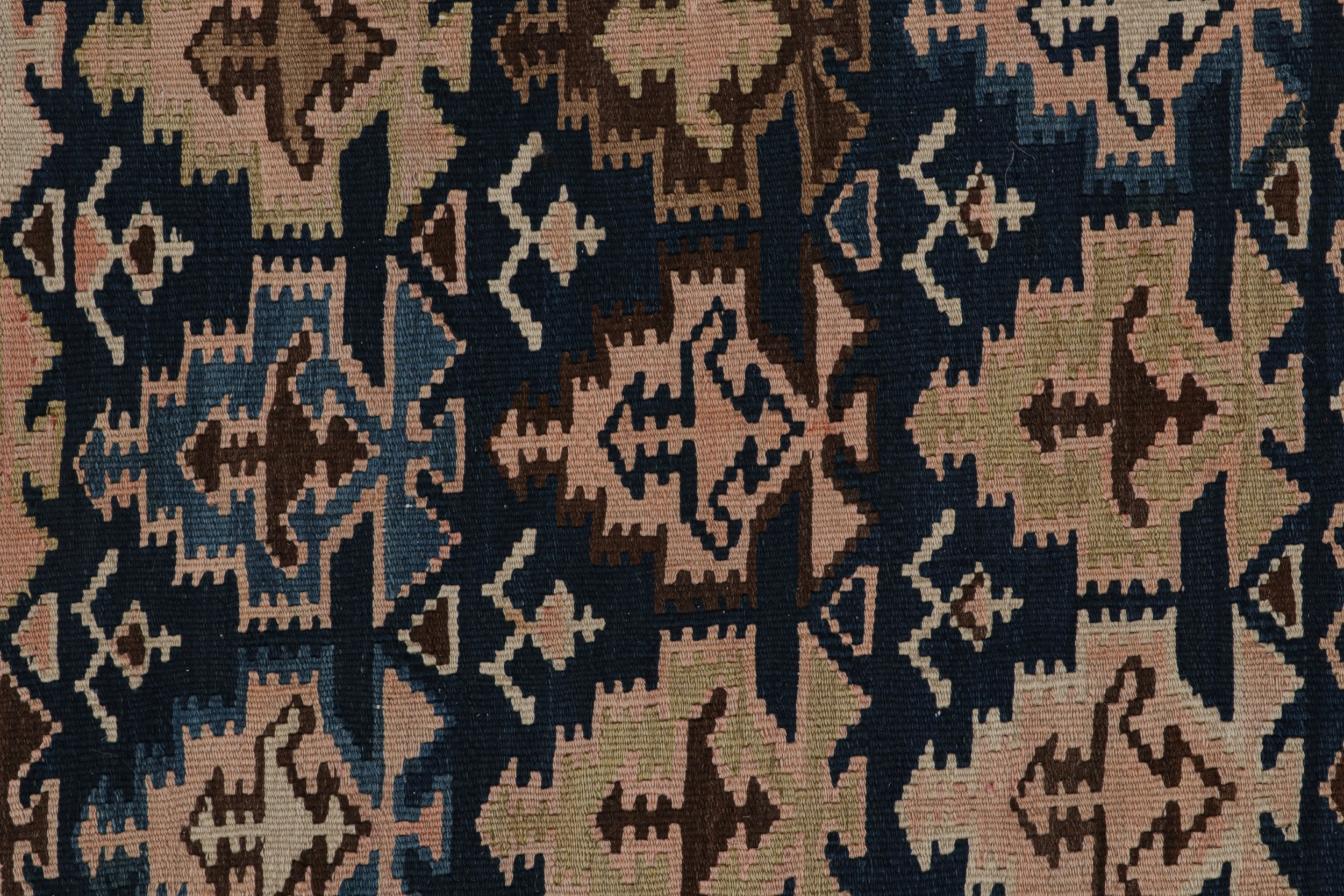 Antique Agra rug with Geometric Patterns
