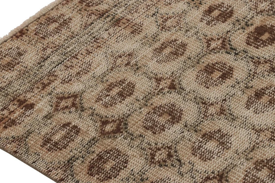 Vintage Distressed All over Geometric Runner Rug
