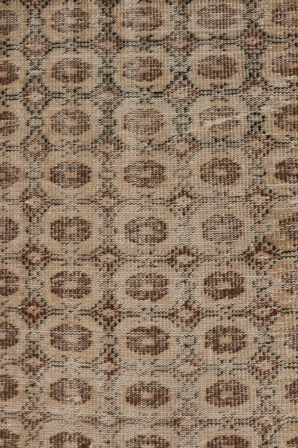 Vintage Distressed All over Geometric Runner Rug