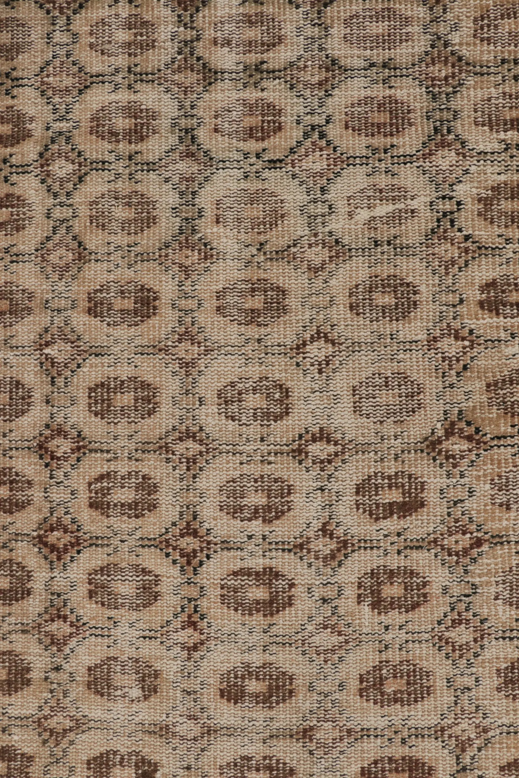 Vintage Distressed All over Geometric Runner Rug