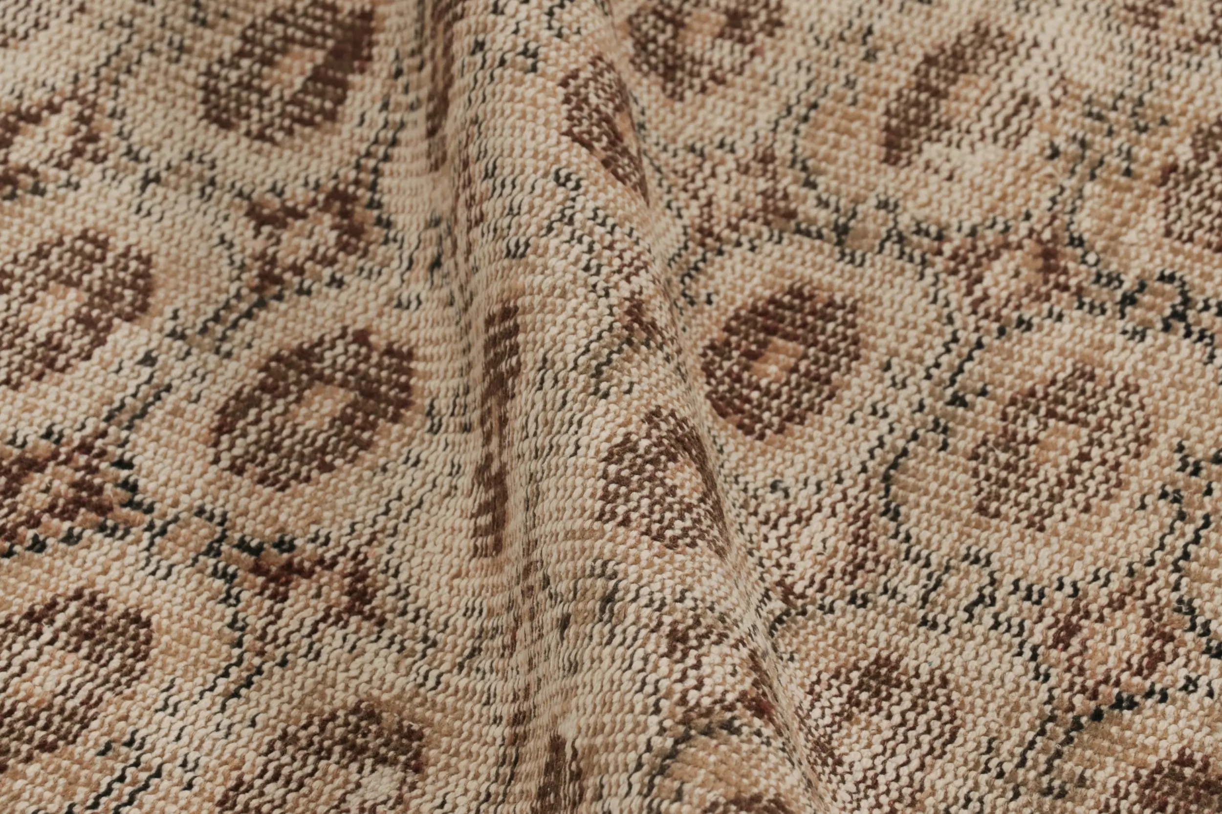 Vintage Distressed All over Geometric Runner Rug