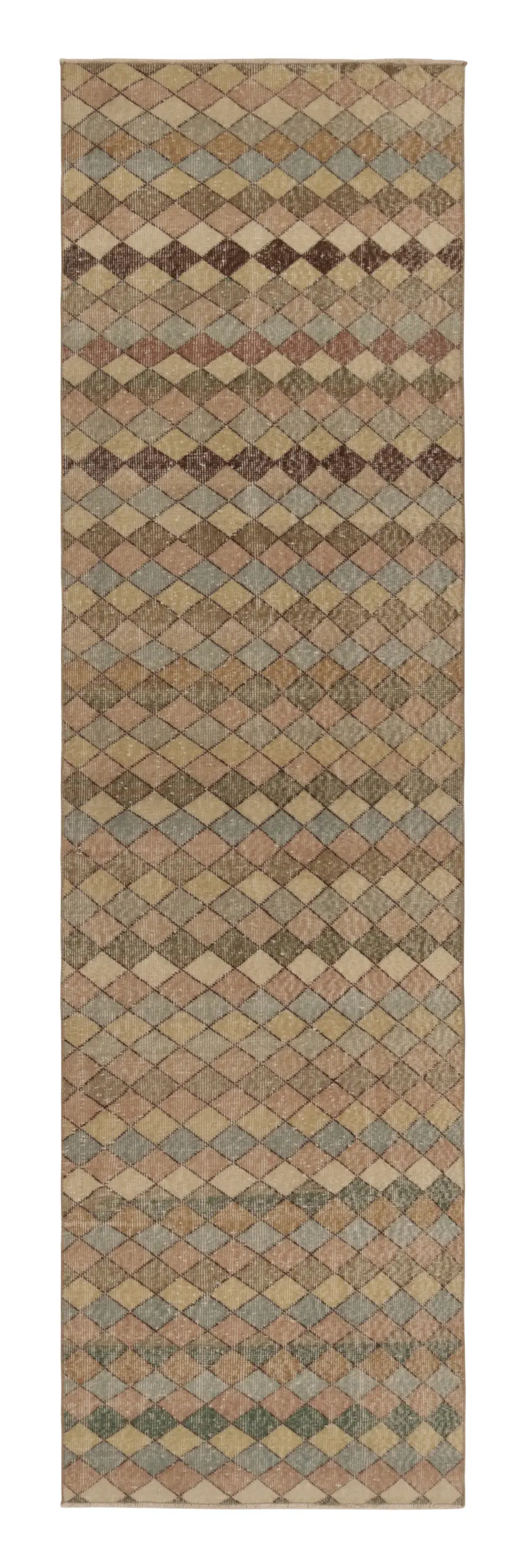 Vintage Turkish Geometric Runner