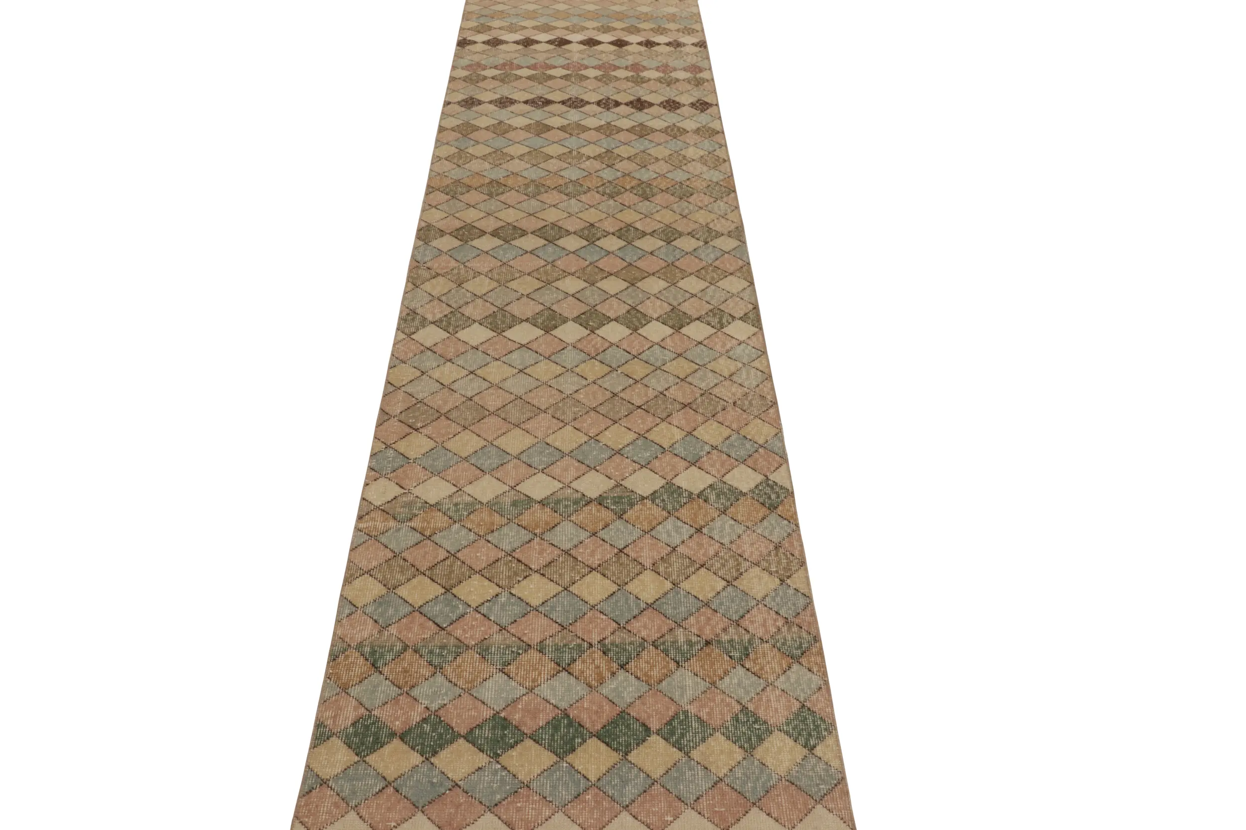 Vintage Turkish Geometric Runner
