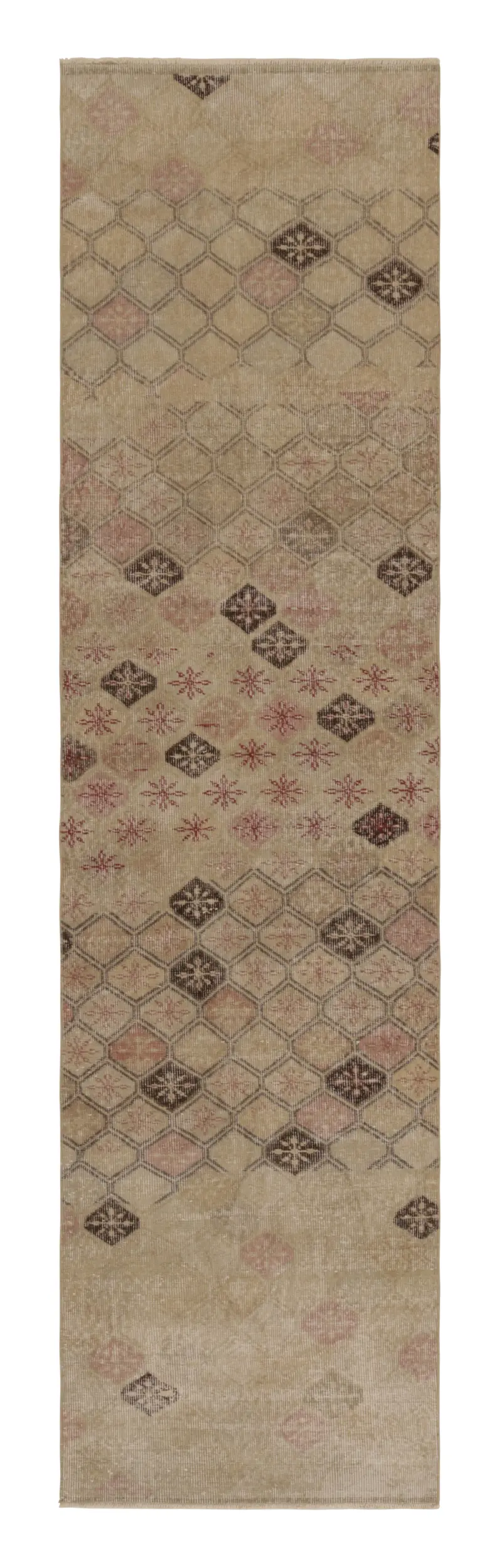 Vintage Turkish Geometric Runner