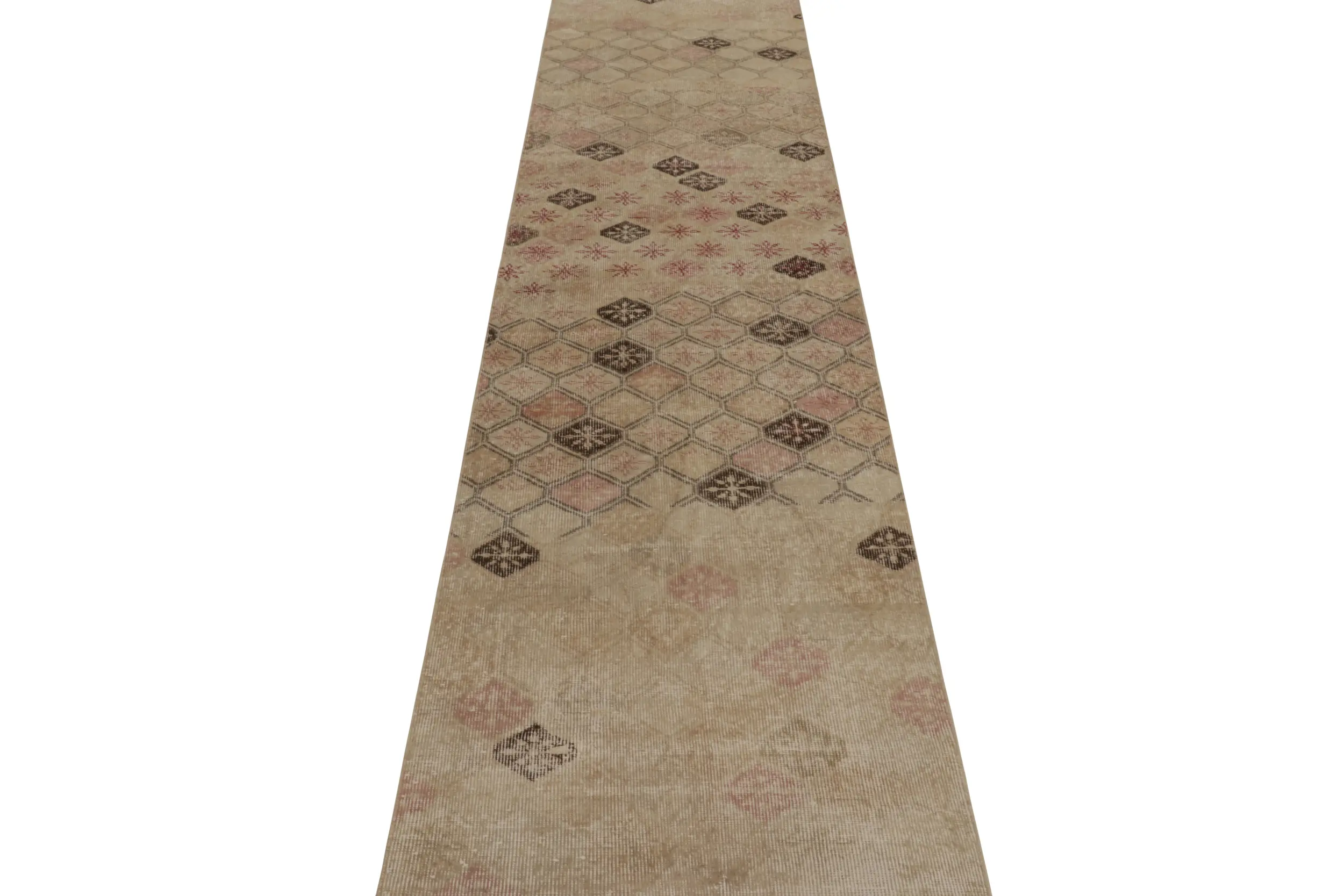 Vintage Turkish Geometric Runner