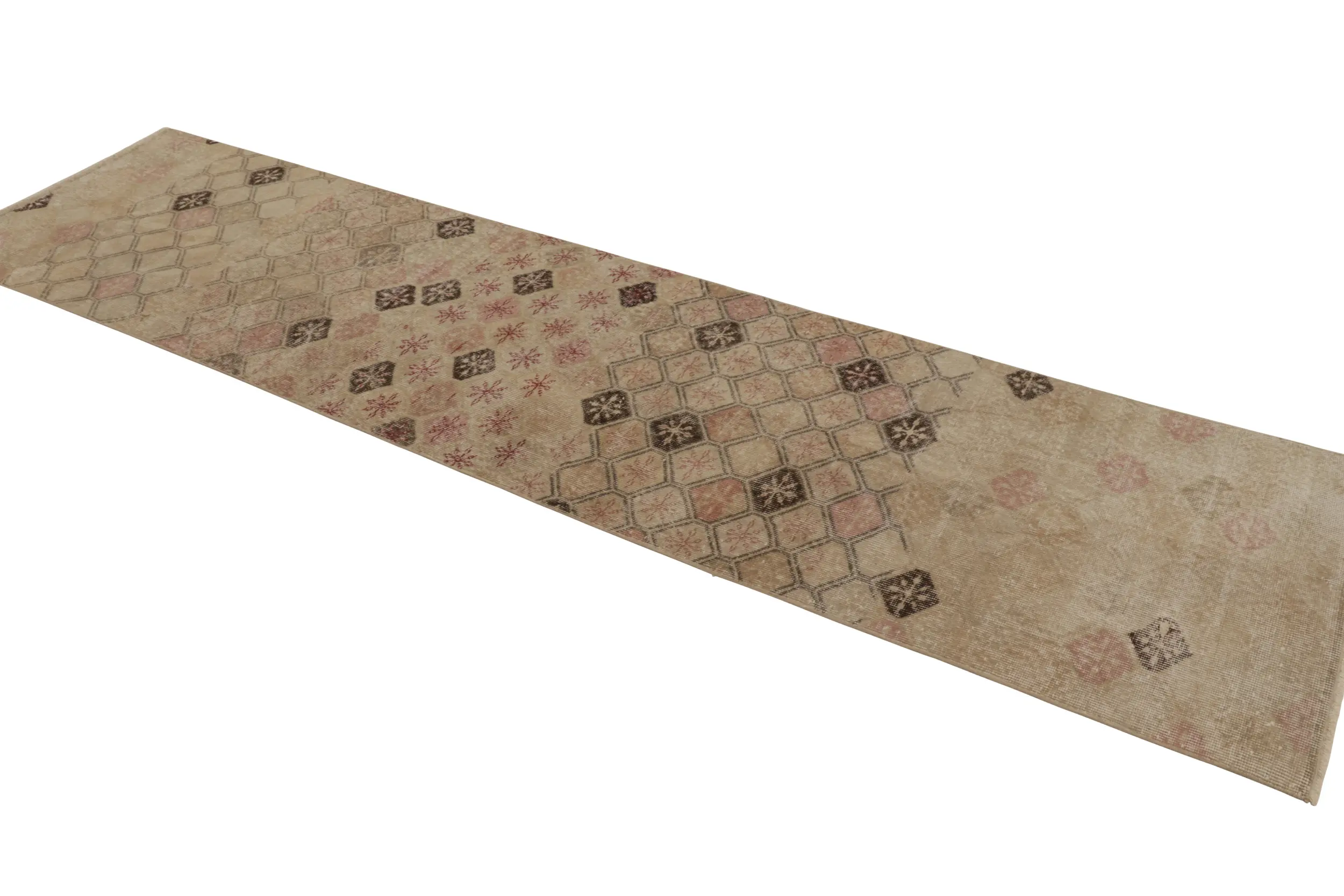 Vintage Turkish Geometric Runner