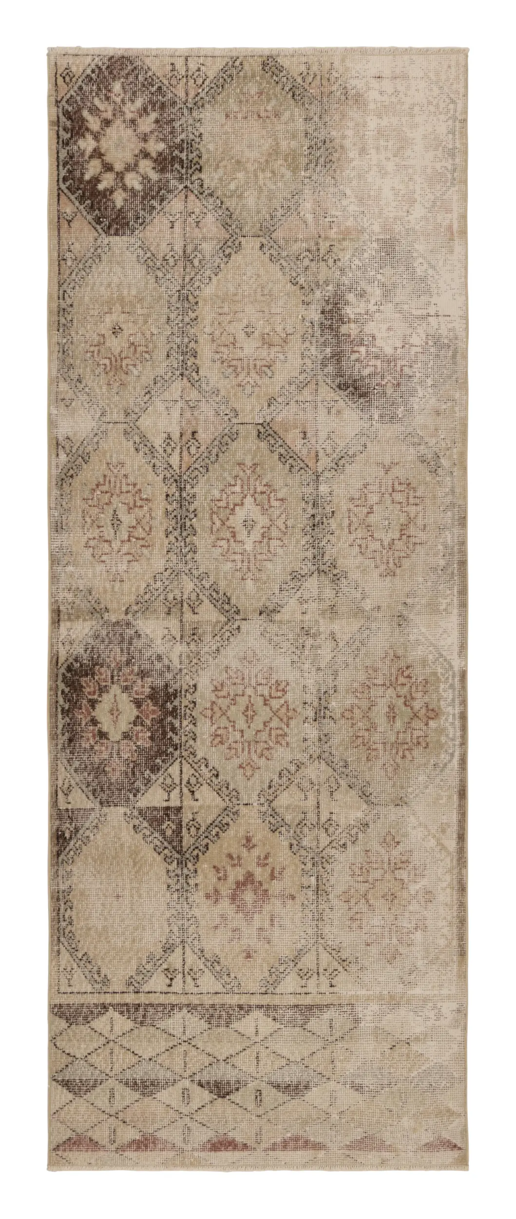 Vintage Turkish Floral Rug