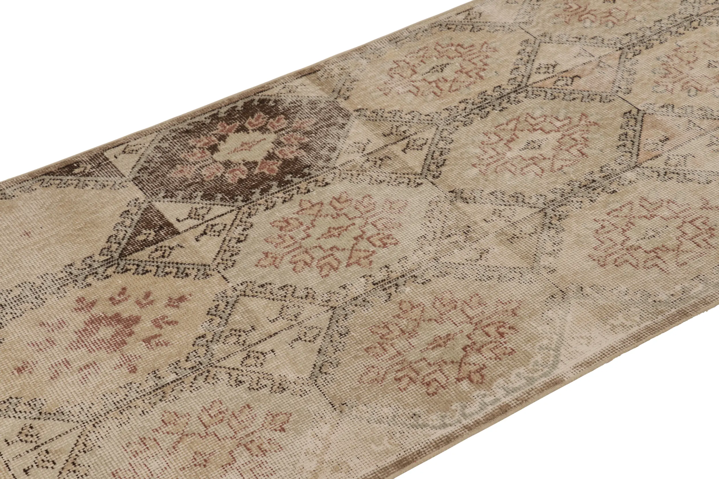 Vintage Turkish Floral Rug