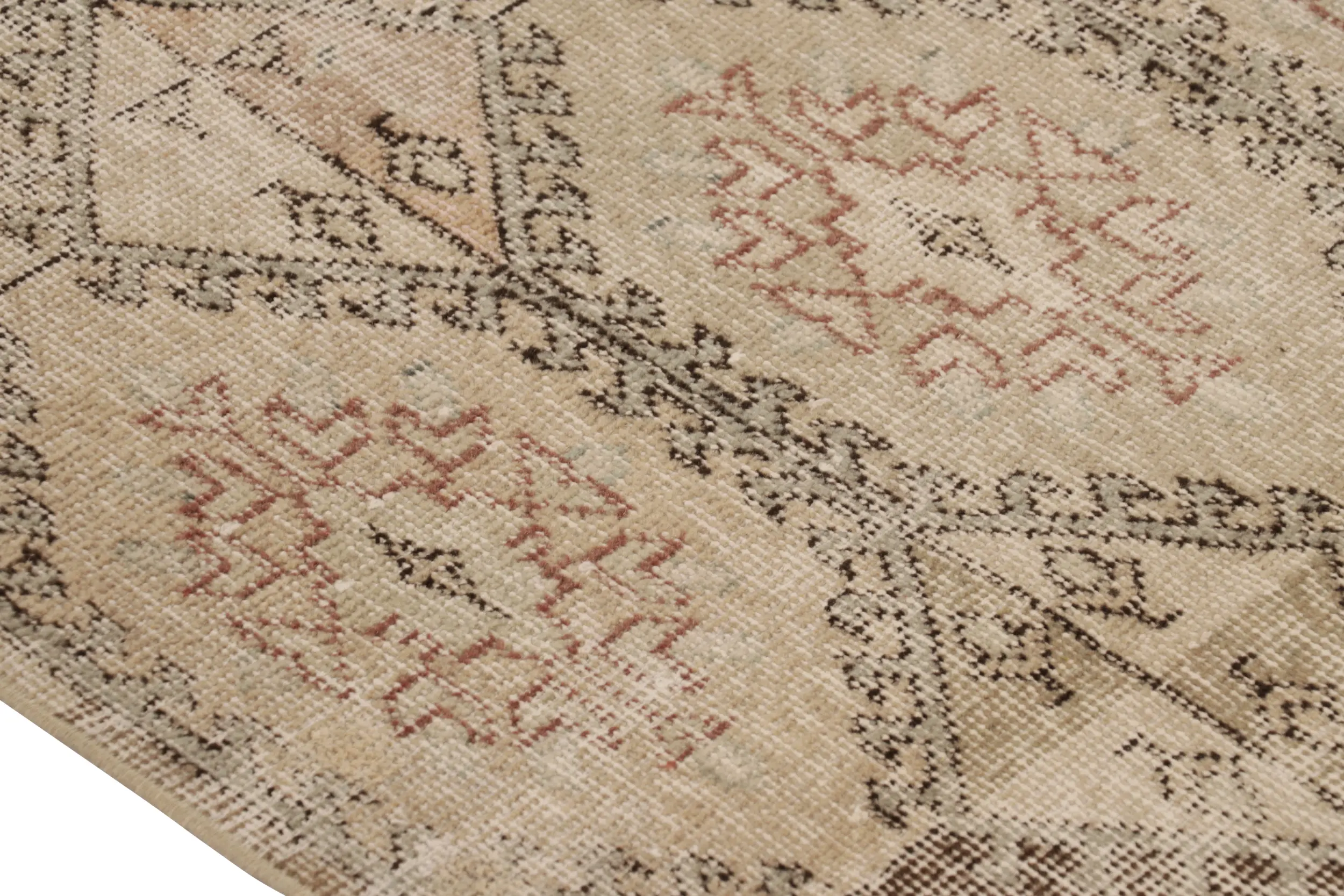 Vintage Turkish Floral Rug