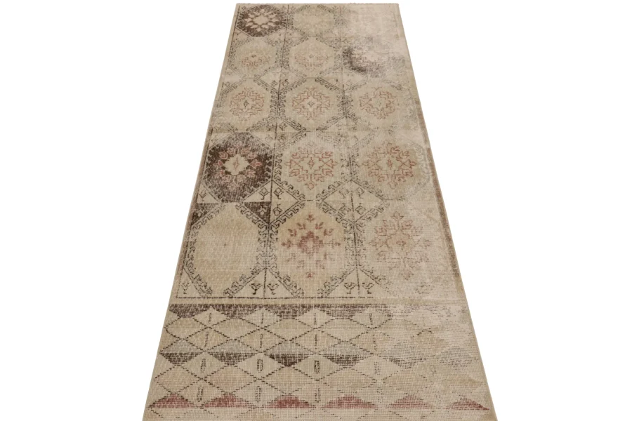 Vintage Turkish Floral Rug