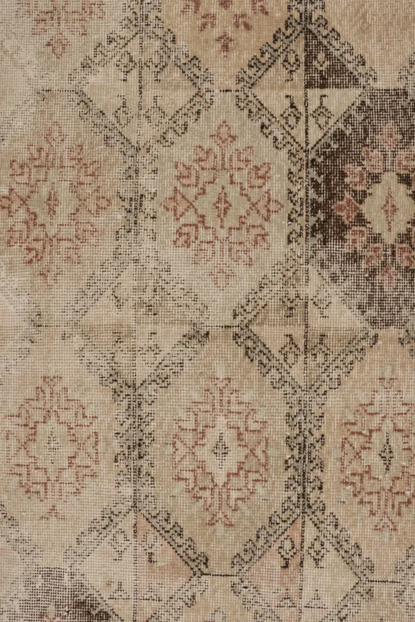 Vintage Turkish Floral Rug