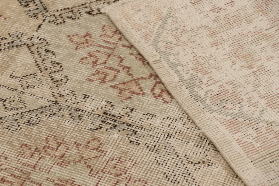 Vintage Turkish Floral Rug