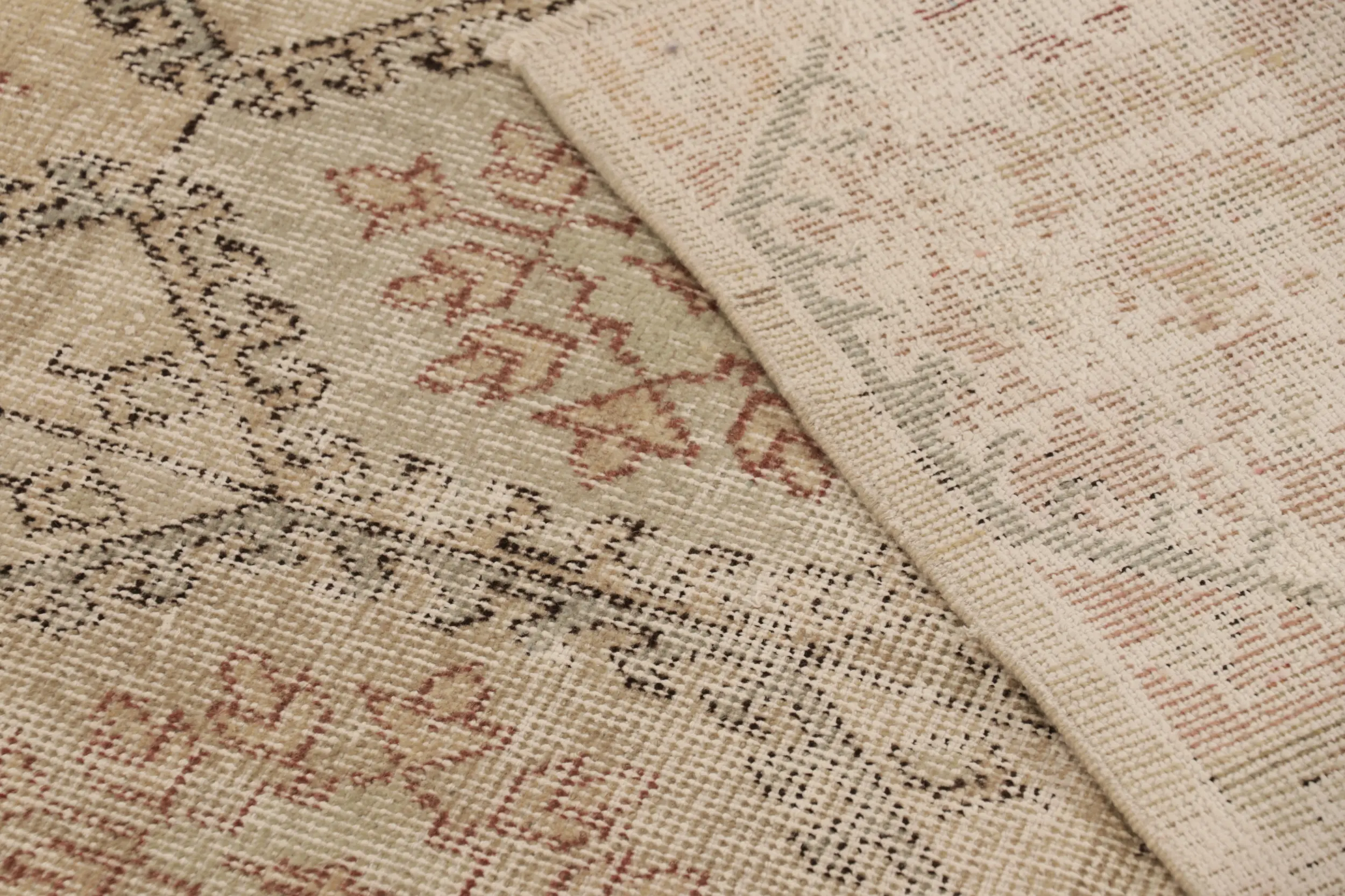 Vintage Turkish Floral Rug