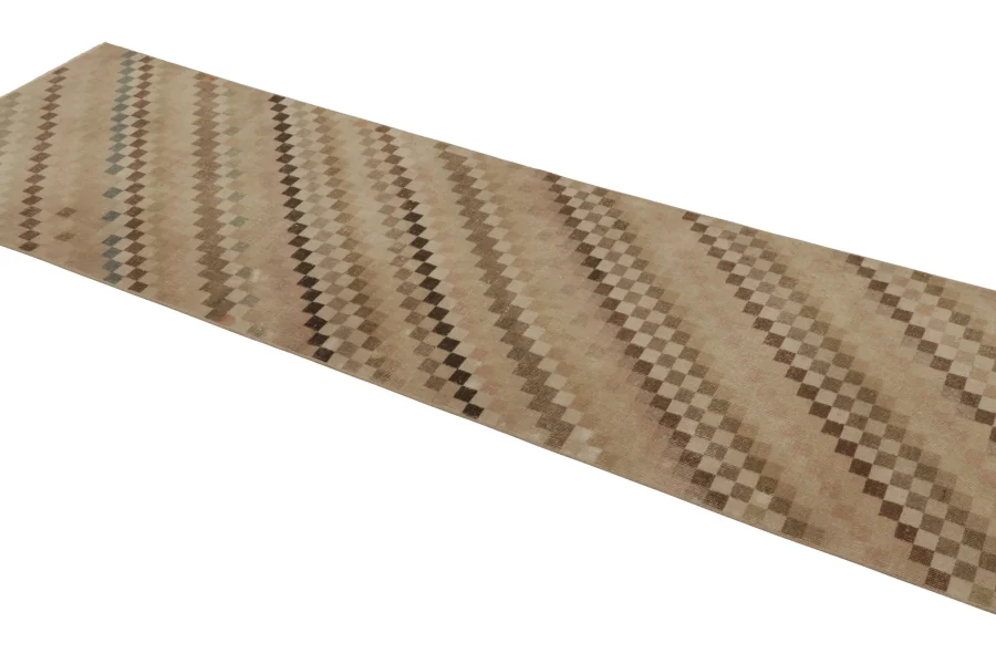 Vintage Turkish Geometric Runner