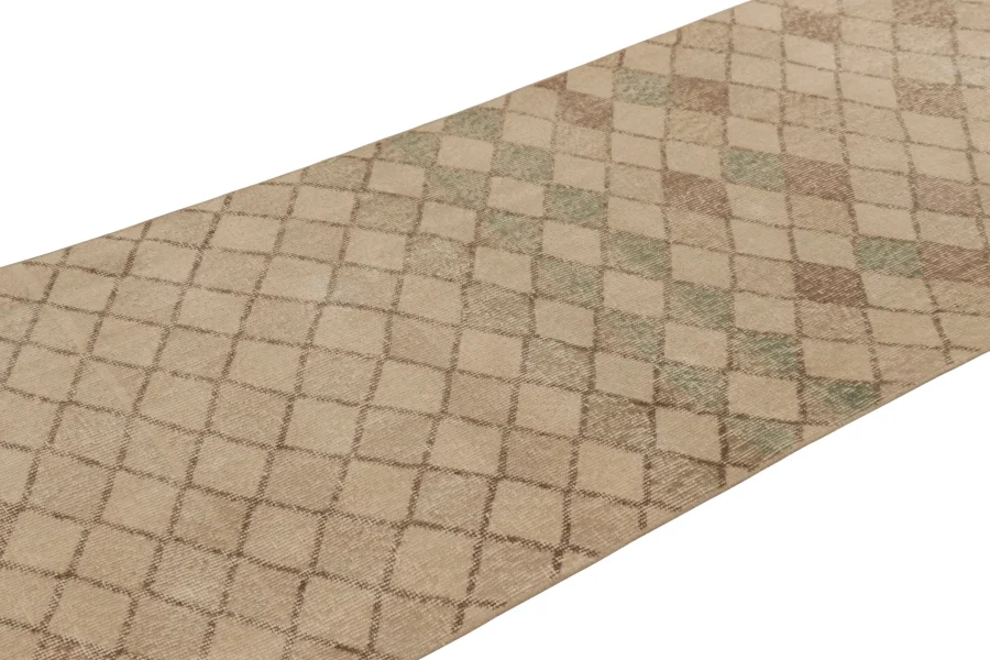 Vintage Turkish Geometric Runner
