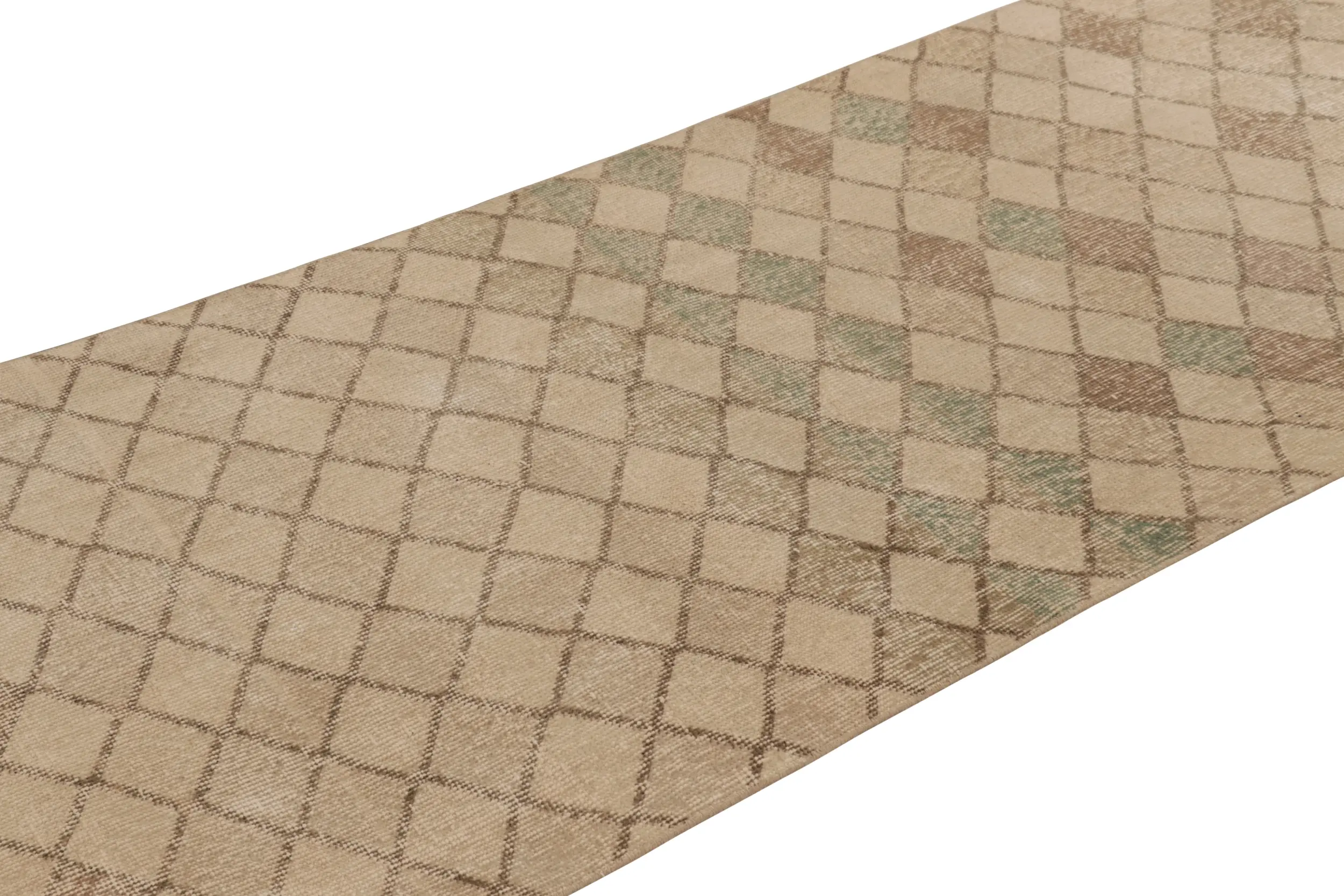 Vintage Turkish Geometric Runner