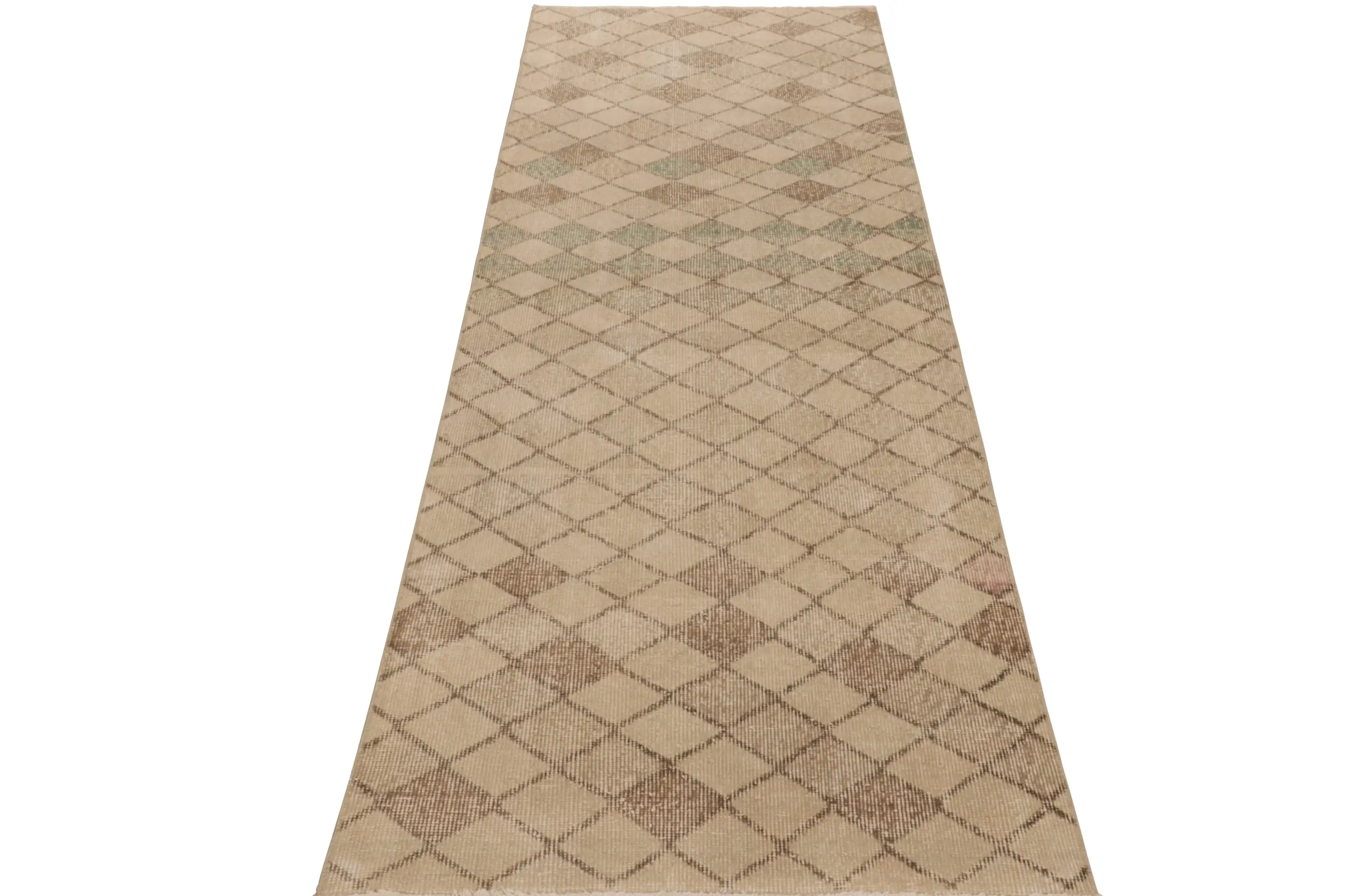 Vintage Turkish Geometric Runner