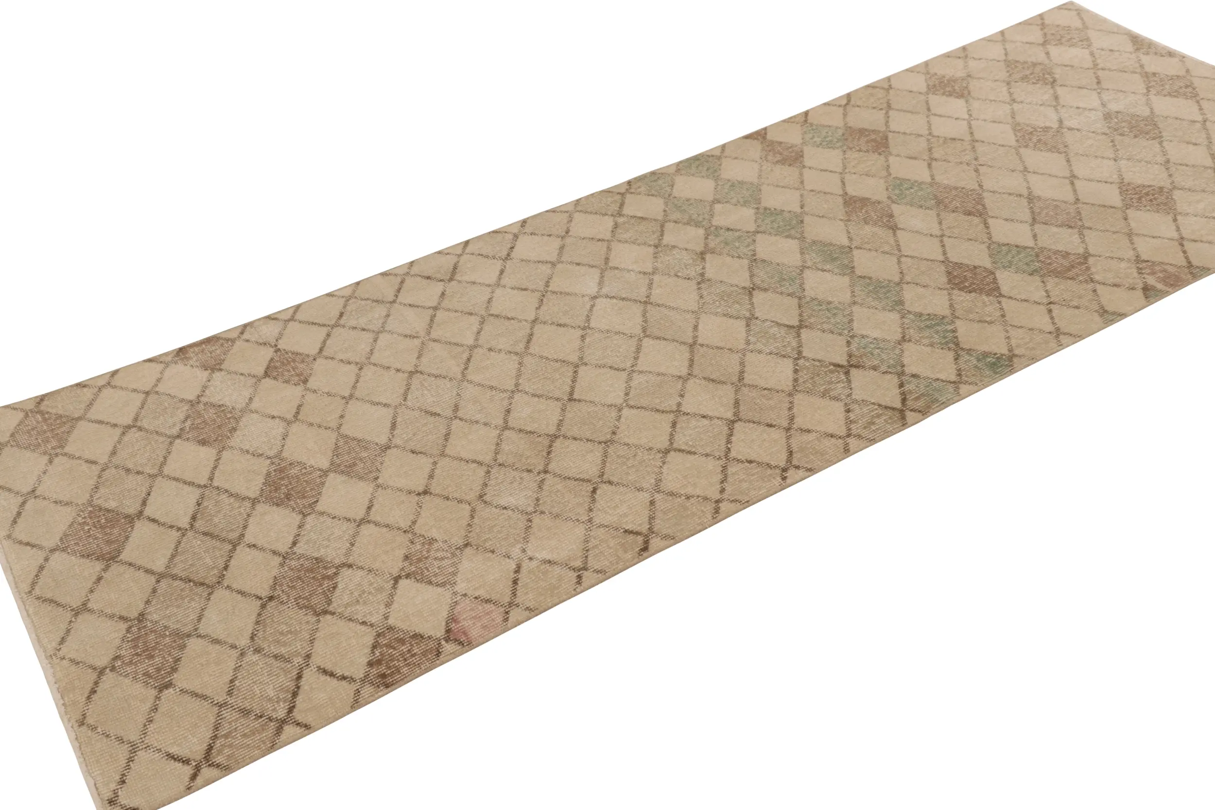 Vintage Turkish Geometric Runner