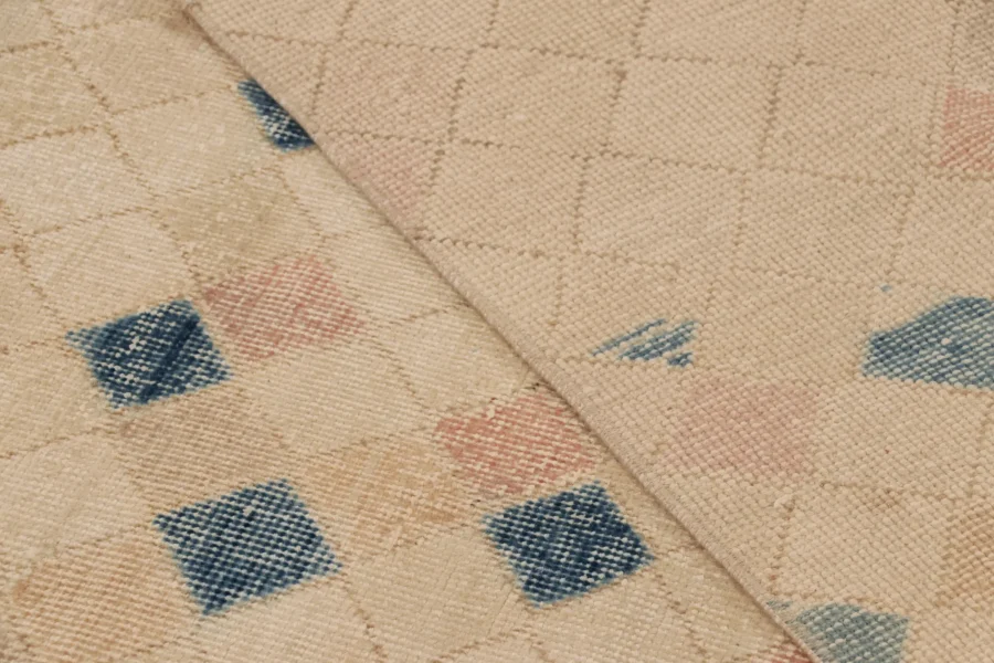 Vintage Turkish Geometric Rug