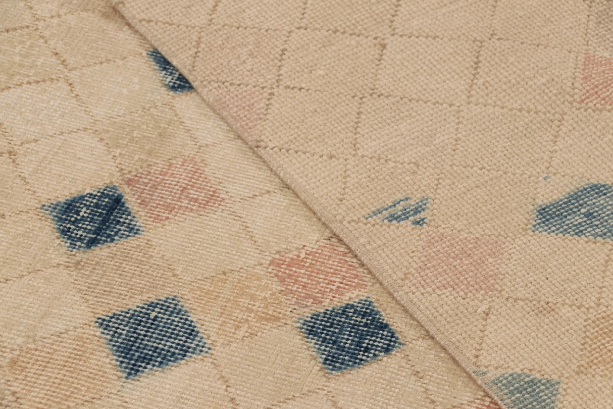 Vintage Turkish Geometric Rug
