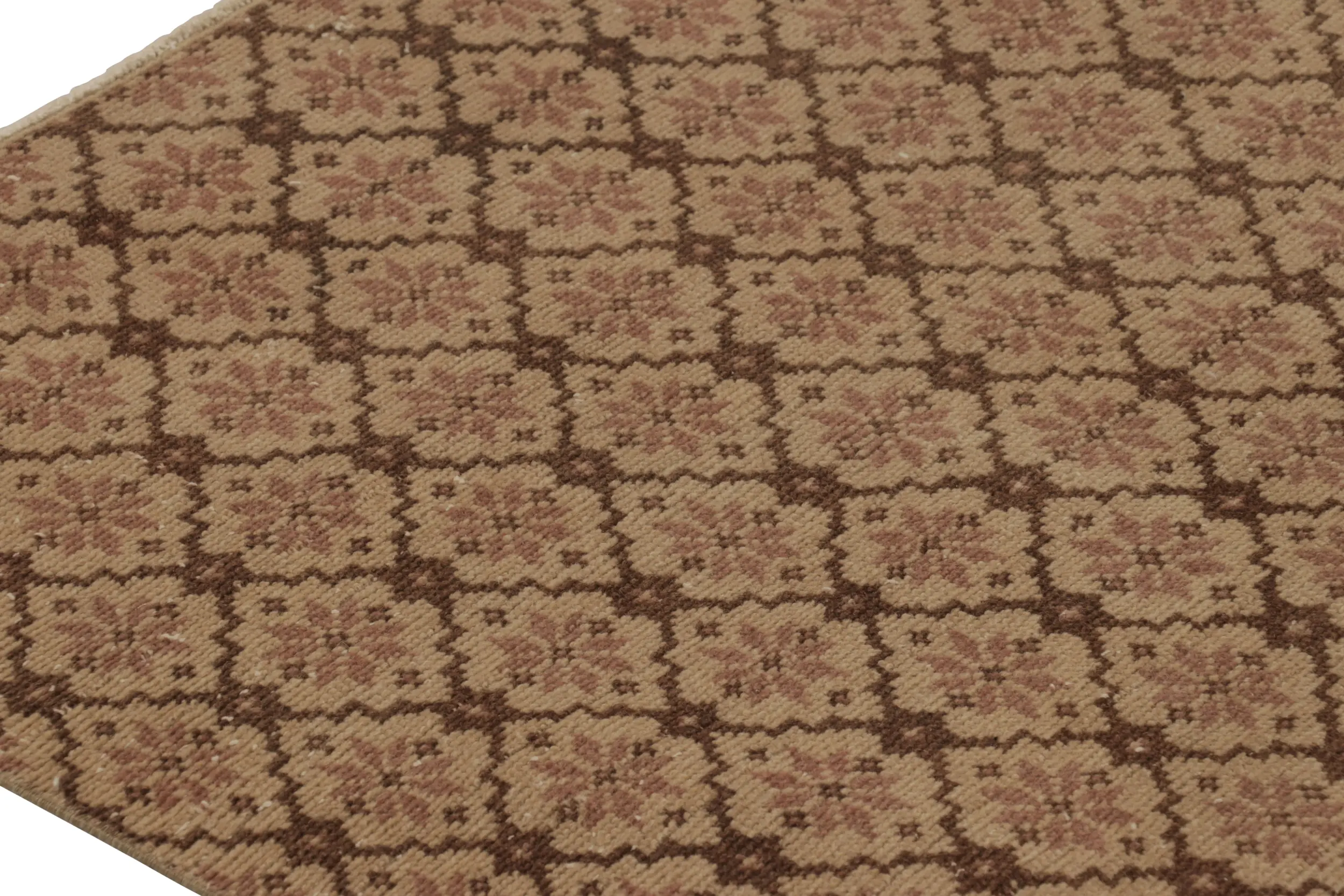 Vintage Turkish Floral Rug