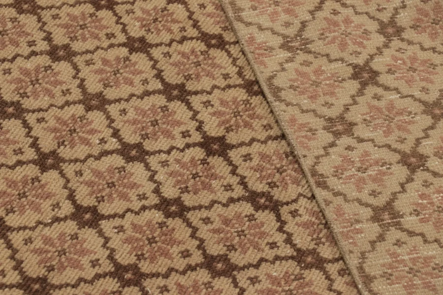 Vintage Turkish Floral Rug
