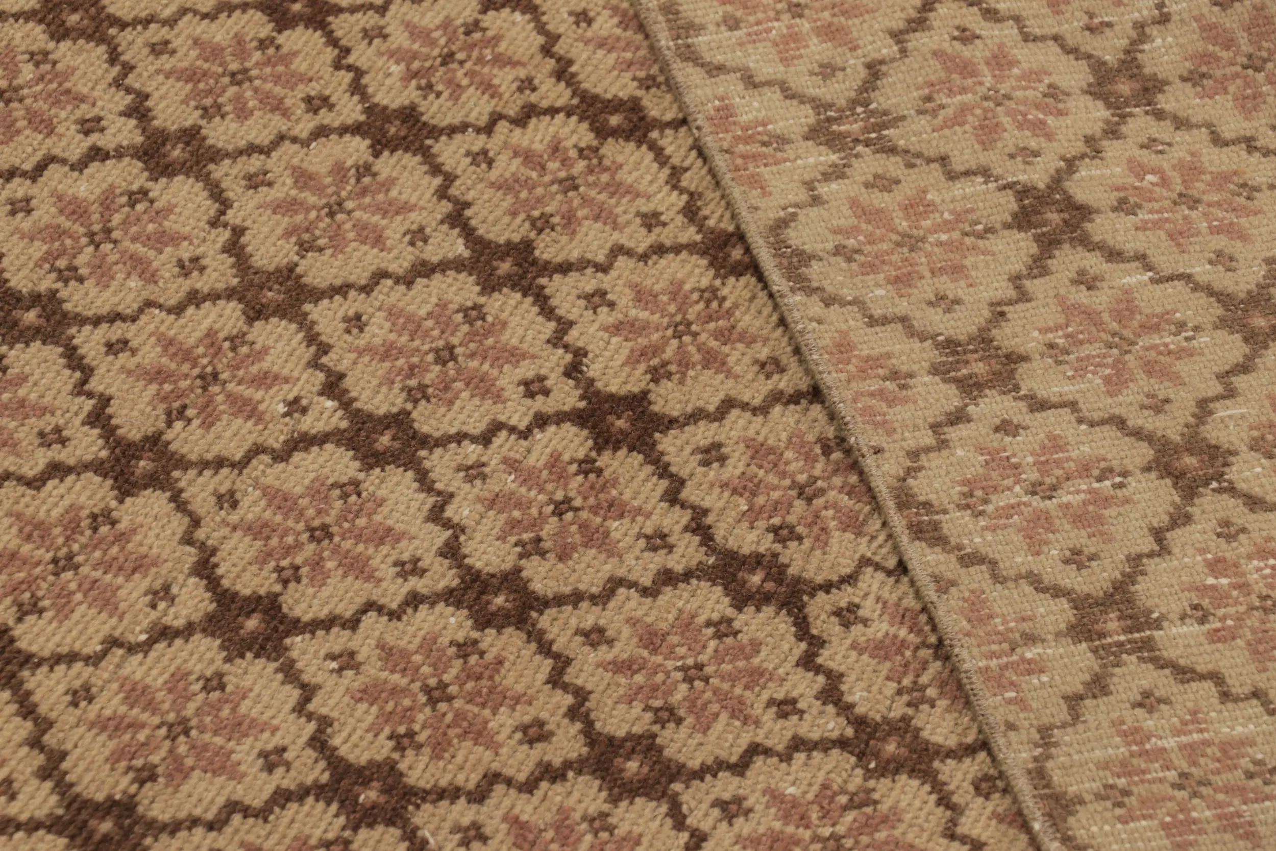 Vintage Turkish Floral Rug