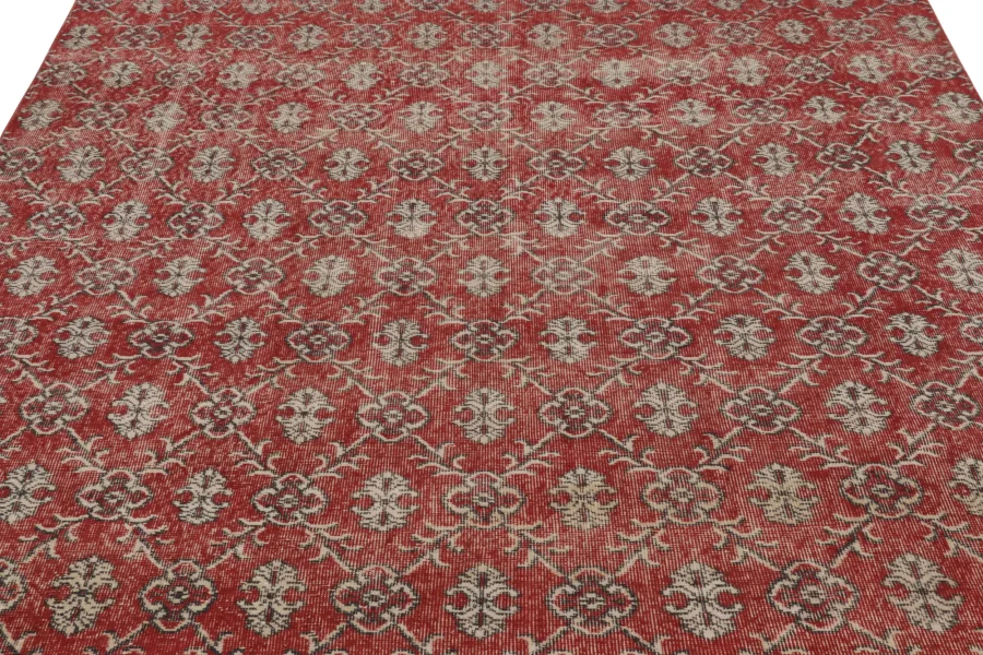 Vintage Turkish Floral Rug