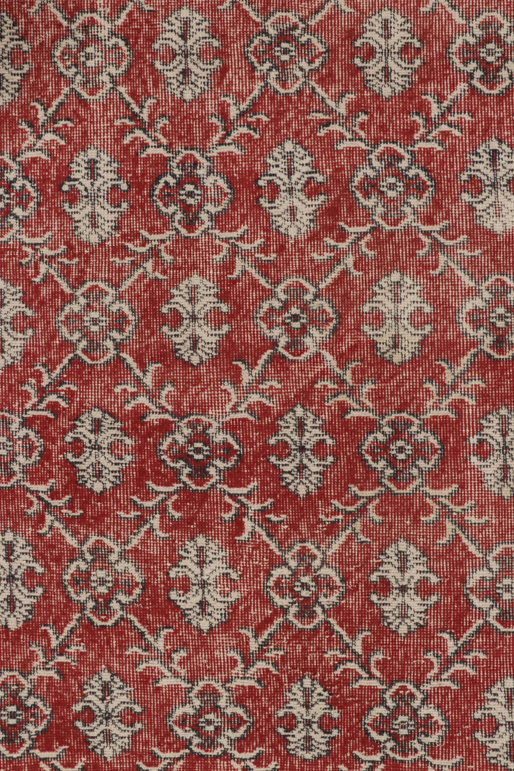 Vintage Turkish Floral Rug