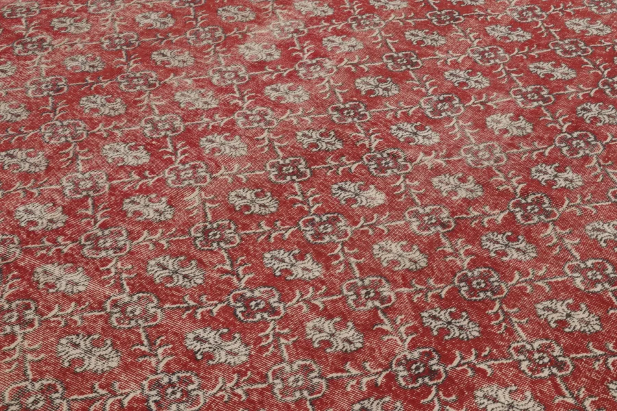 Vintage Turkish Floral Rug